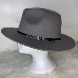 Milani Charcoal Hat with Sleek Black Band